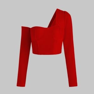 Velvet Asymmetrical Top